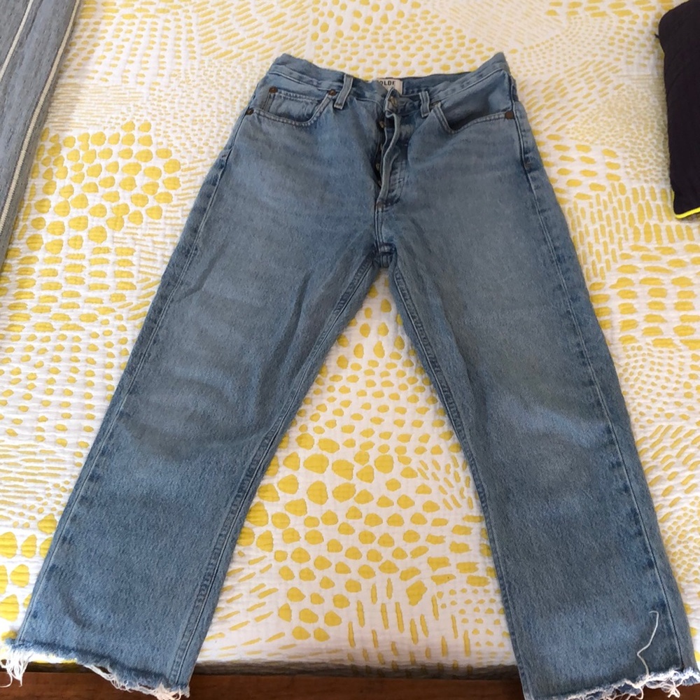 AGOLDE Riley straight crop jeans 25